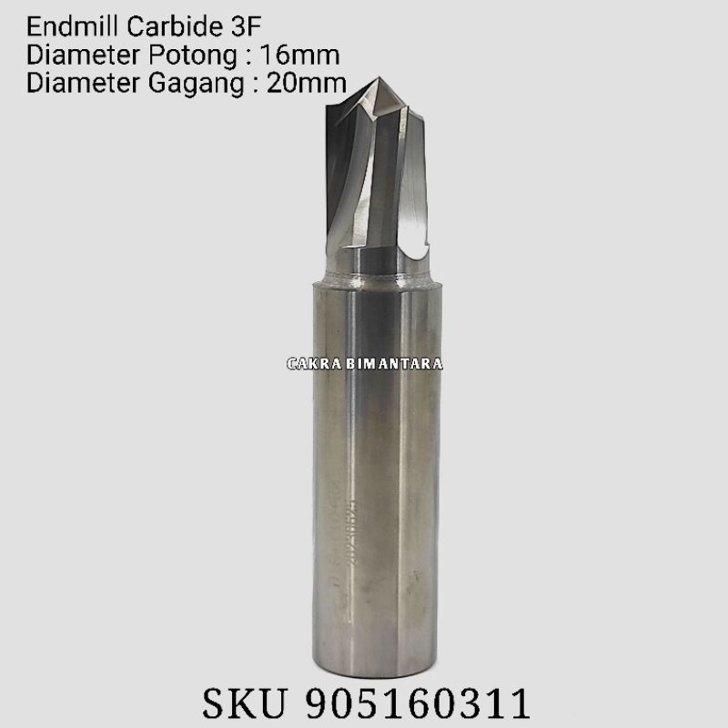 Carbide endmill 16mm mata pisau milling 16.0mm end mill 16 mm