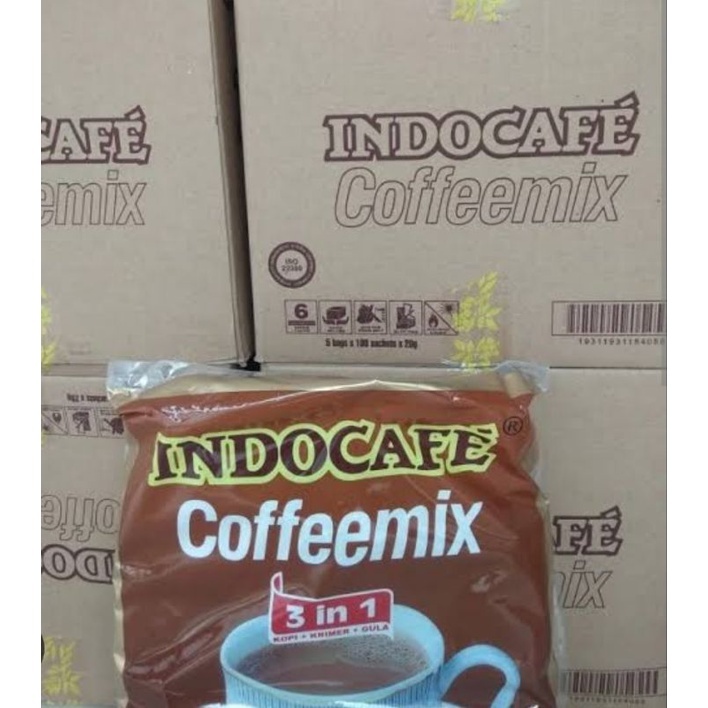 

INDOCAFE COFFEEMIX (100 SACHET X 20 GRAM) / INDOCAFE 3IN1 ISI 100 SACHET