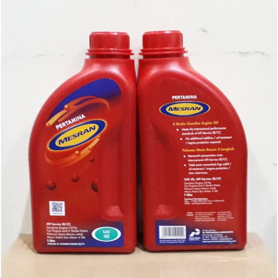 PERTAMINA OLI MOBIL BENSIN MESRAN 40 -  FASTRON TECHNO 10W40 - PRIMA XP 10W40 1 LITER