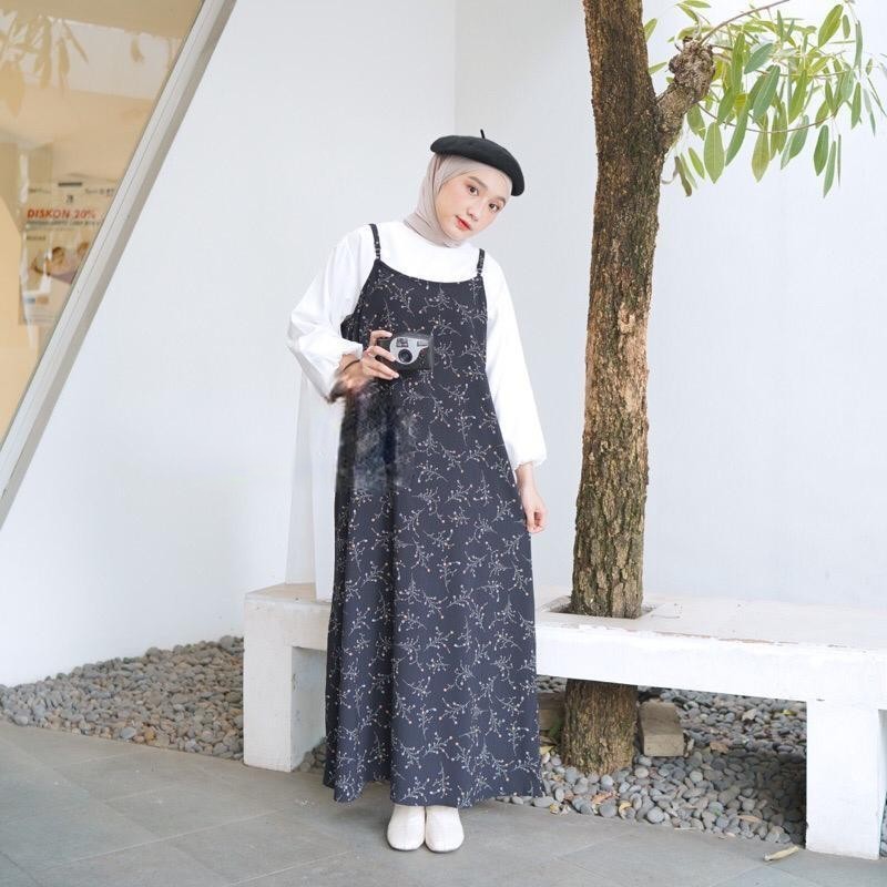 JEJU KOREAN OVERAL MOLA OVERAL DRESS MOTIF / OVERALL DRESS MOTIF FLORAL OVERSIZE KOREAN STYLE / YUBI