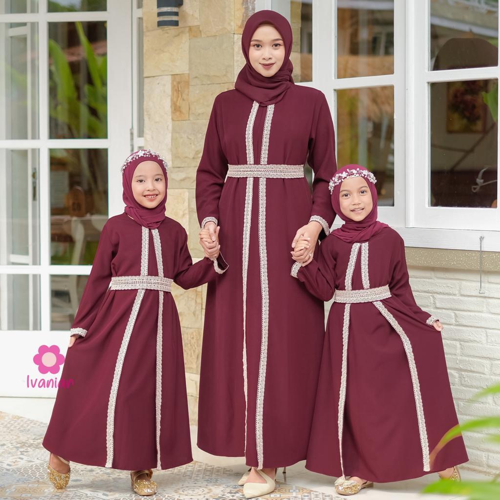 Ivaniar Dress Couple "Shafa Abaya" Gamis Mewah