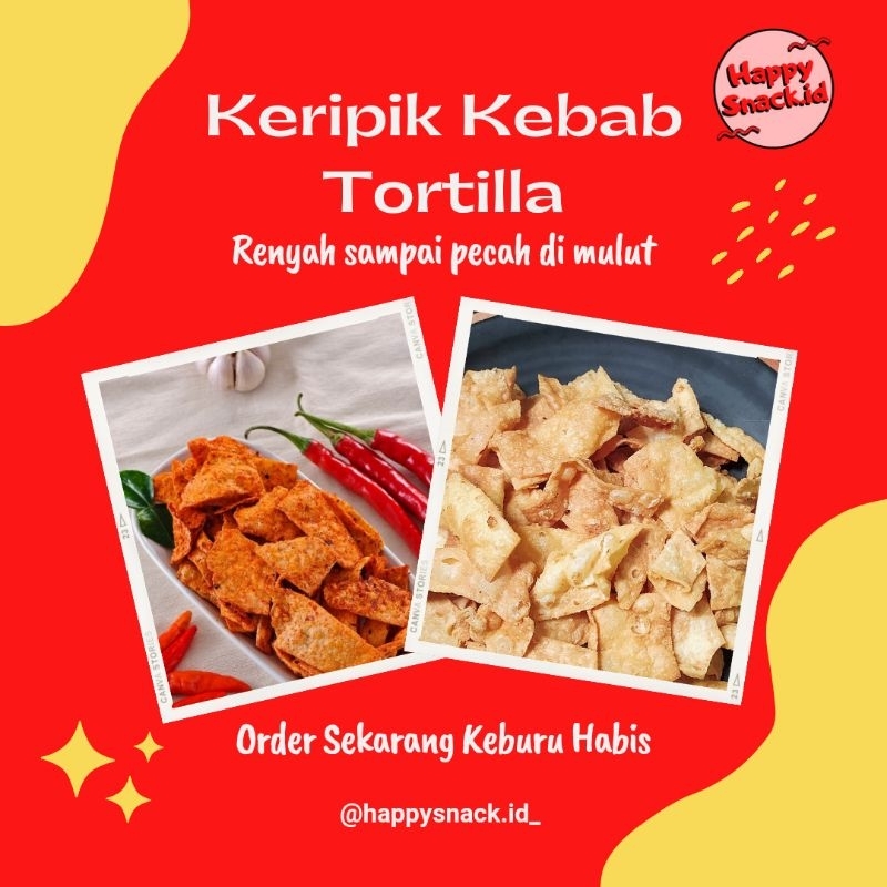 

PROMO KERIPIK KEBAB TORTILLA BEST SELLER HOT SPICY TERMURAH !!!