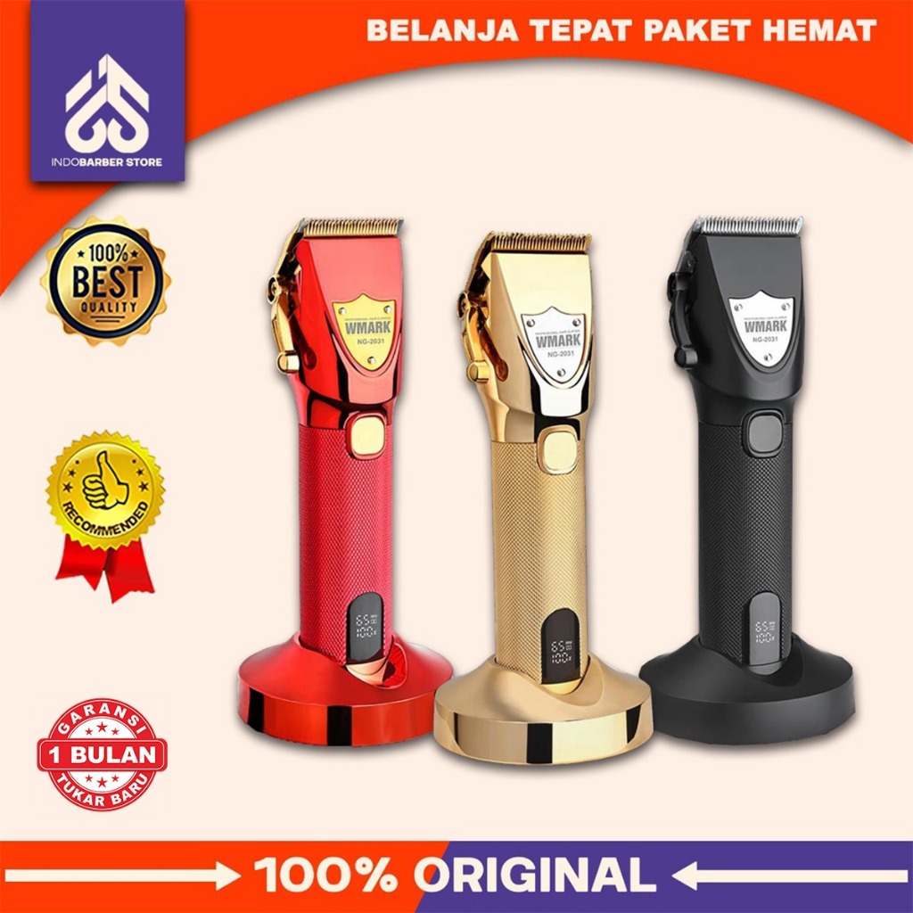 Clipper Wmark NG 2031 Alat Cukur Pangkas Rambut Elektrik Barbershop  6500 Rpm Original