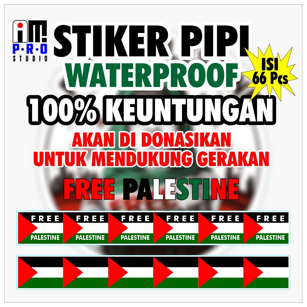 

STIKER PIPI FREE PALESTINE ===>100 keuntungan untuk DONASI PALESTINE