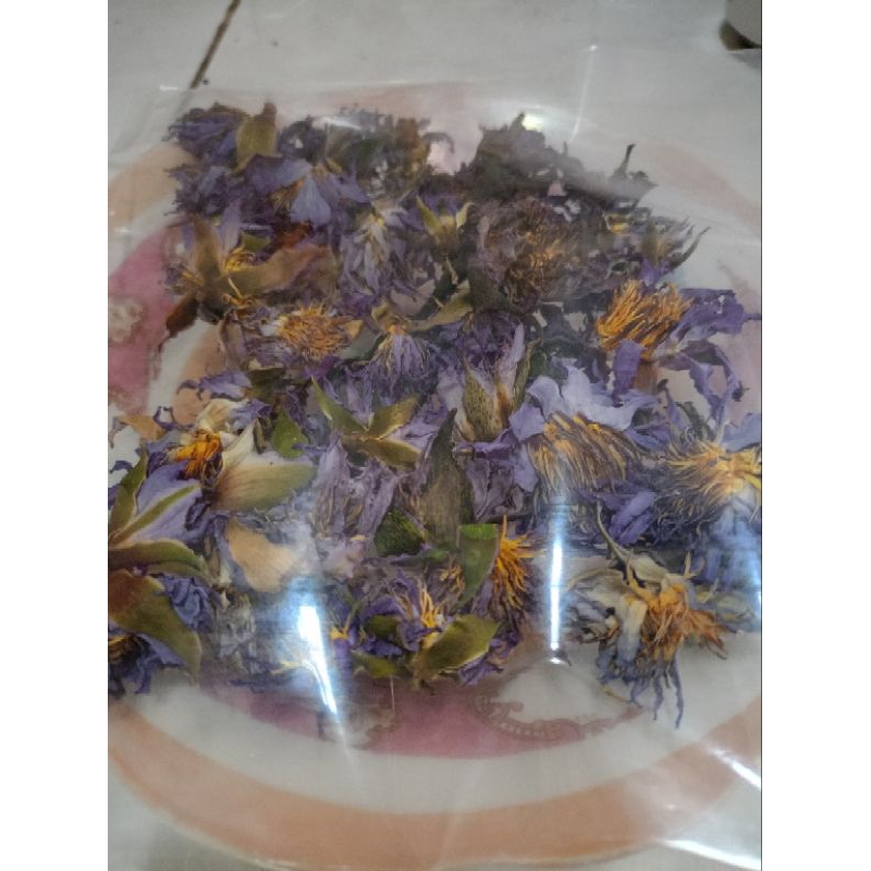 

blue lotus kering (nymphaea caerulea) teratai mesir 15 gr