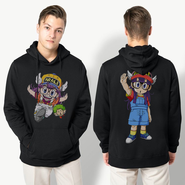 Jaket Hoodie Arale Dr Slump Hoodie Jumper Bahan Cotton Fleece