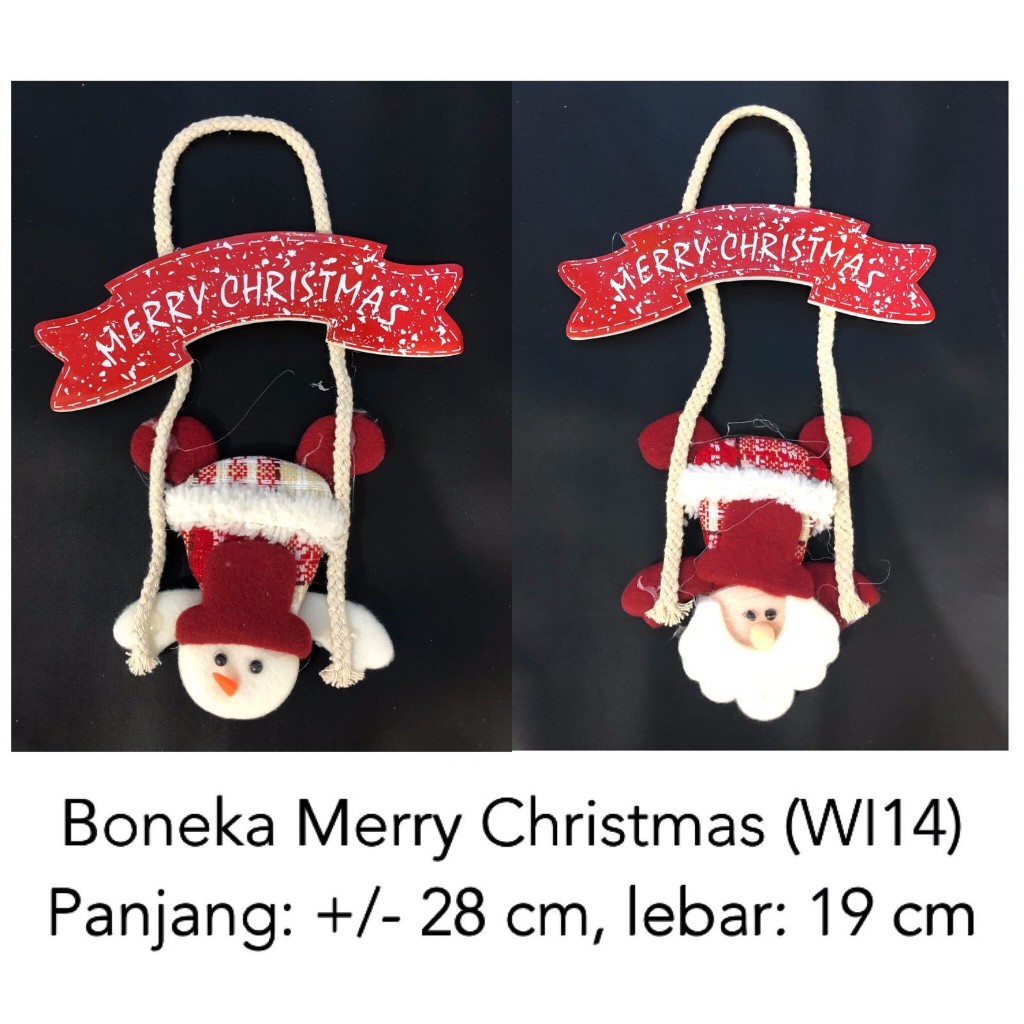 Gantungan pohon boneka santa / dekorasi pohon natal/ boneka santa / hiasan natal