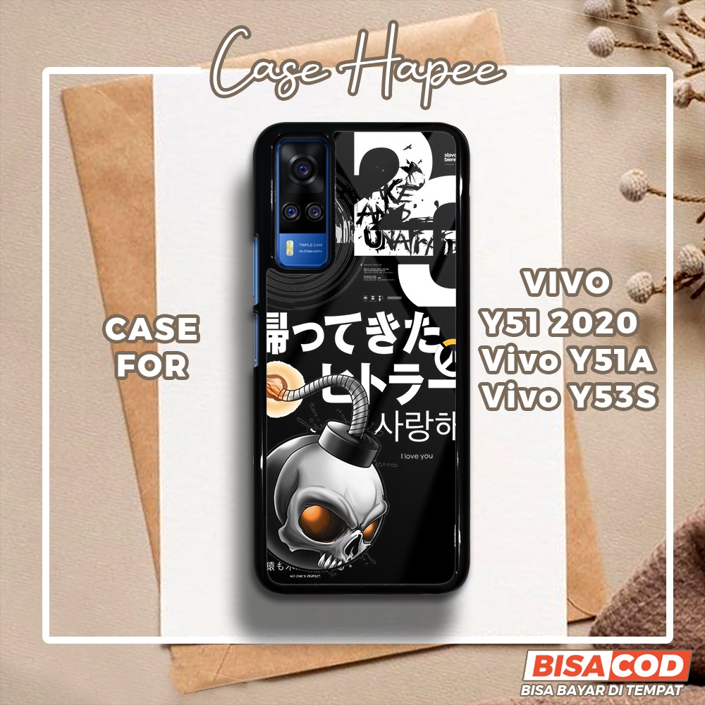 Case Vivo Y51 2020 Y51A Y53S Casing Vivo Y51 2020 Y51A Y53S [JPNR] Casehapee Case Glossy Case Aesthe