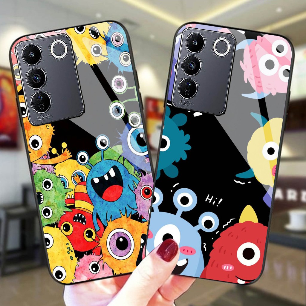 Case Kaca Vivo V27E - Kesing Hp Vivo V27E  - Case Kaca Kilau Vivo V27E- Case Vivo V27E (GC137)