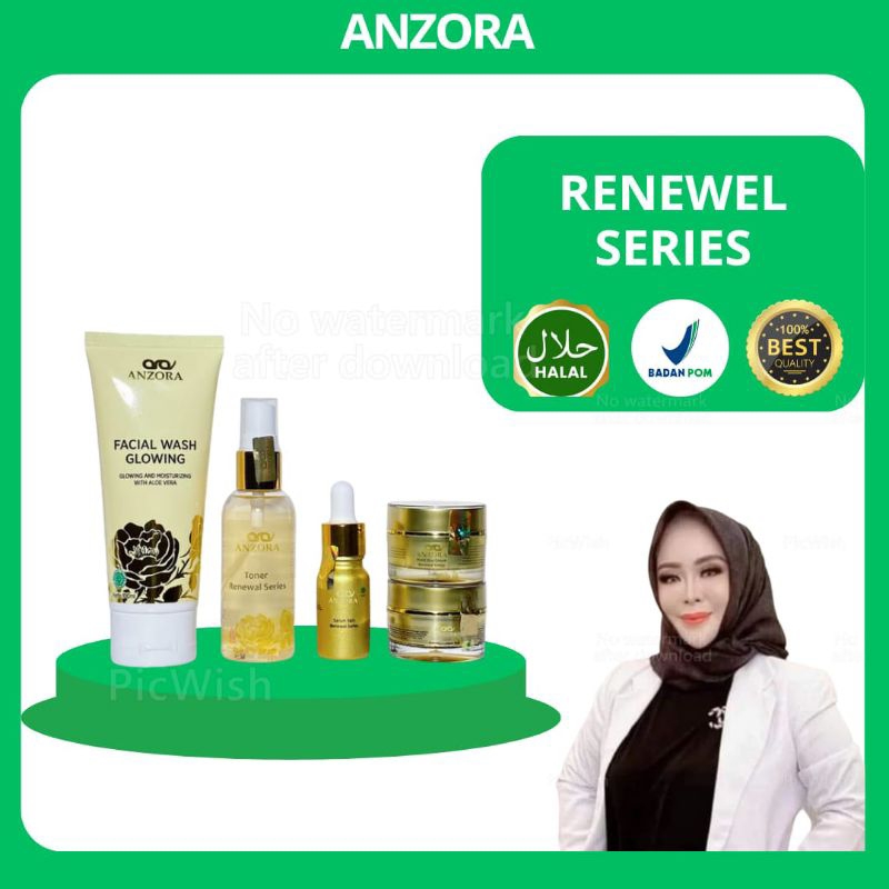 ANZORA RENEWEL SKINCARE | ANZORA SKINCARE | PAKET RENEWEL SERIES | CREAM RENEWEL ANZORA