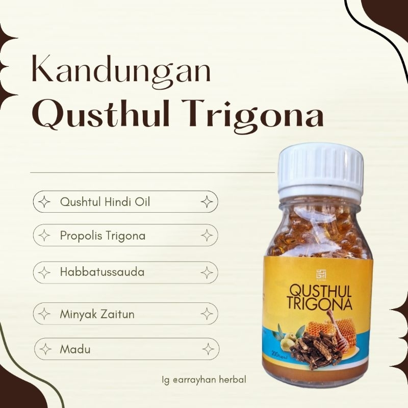 

Ar Rayhan - Qusthul Trigona 5in1 200kpsl Qusthul Hindi plus Propolis Trigona Habbatussauda