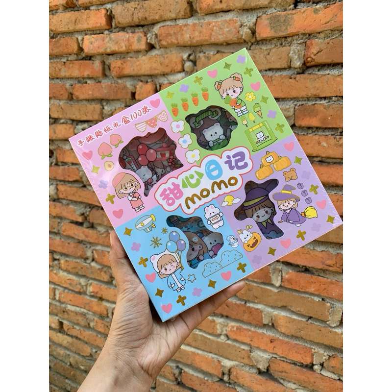 

stiker Momo viral 100 lembar