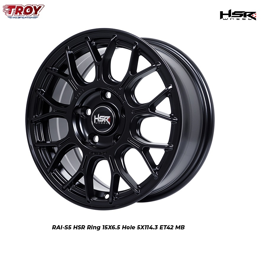 Velg R15 Mobil Rush,Terios,Ertiga,Innova, Velg Racing HSR RAI-S5 R15 Free Ongkir