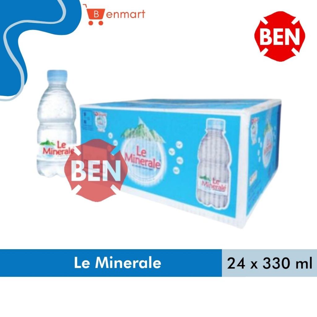 

LE MINERALE 330ml 330 ml 1 Dus 24 Botol - Air Mineral Murah Mini Kecil