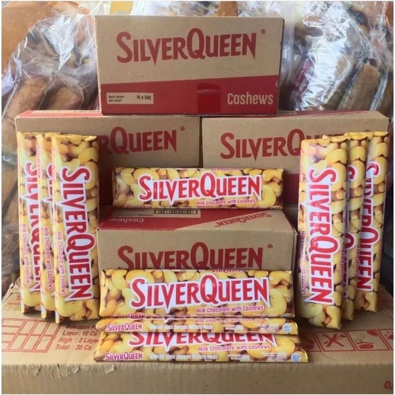 

Coklat Silverqueen Cashew 58gram