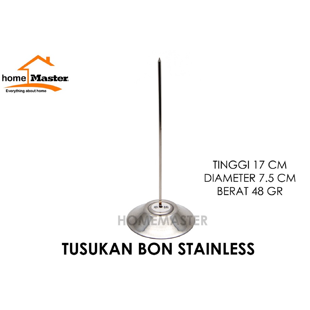 

1.1 FLASH SALE HomeMaster Tusukan Bill/Memo/Bon/Nota Paper/Kertas Spear Stainless TSBON