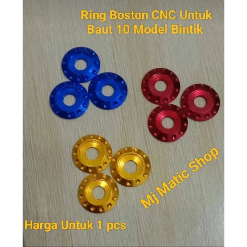 Ring Boston CNC Ring Baut 10 Model Bintik Baut Body Baut 8 Baut Visor