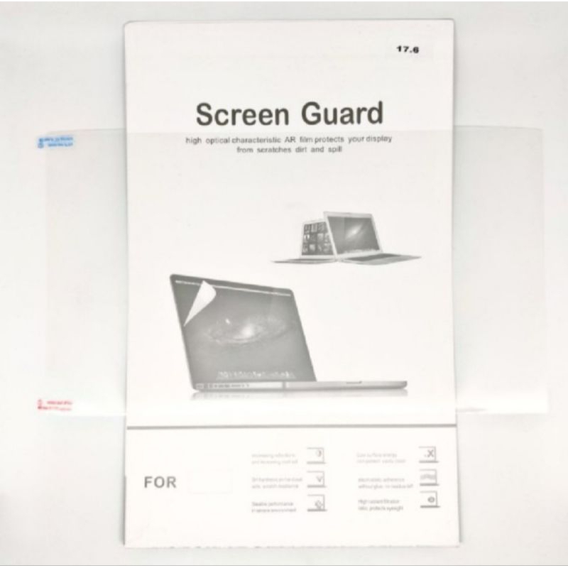 Anti Gores Laptop 17.6 inch Protector Screen Guard 17" Pelindung layar