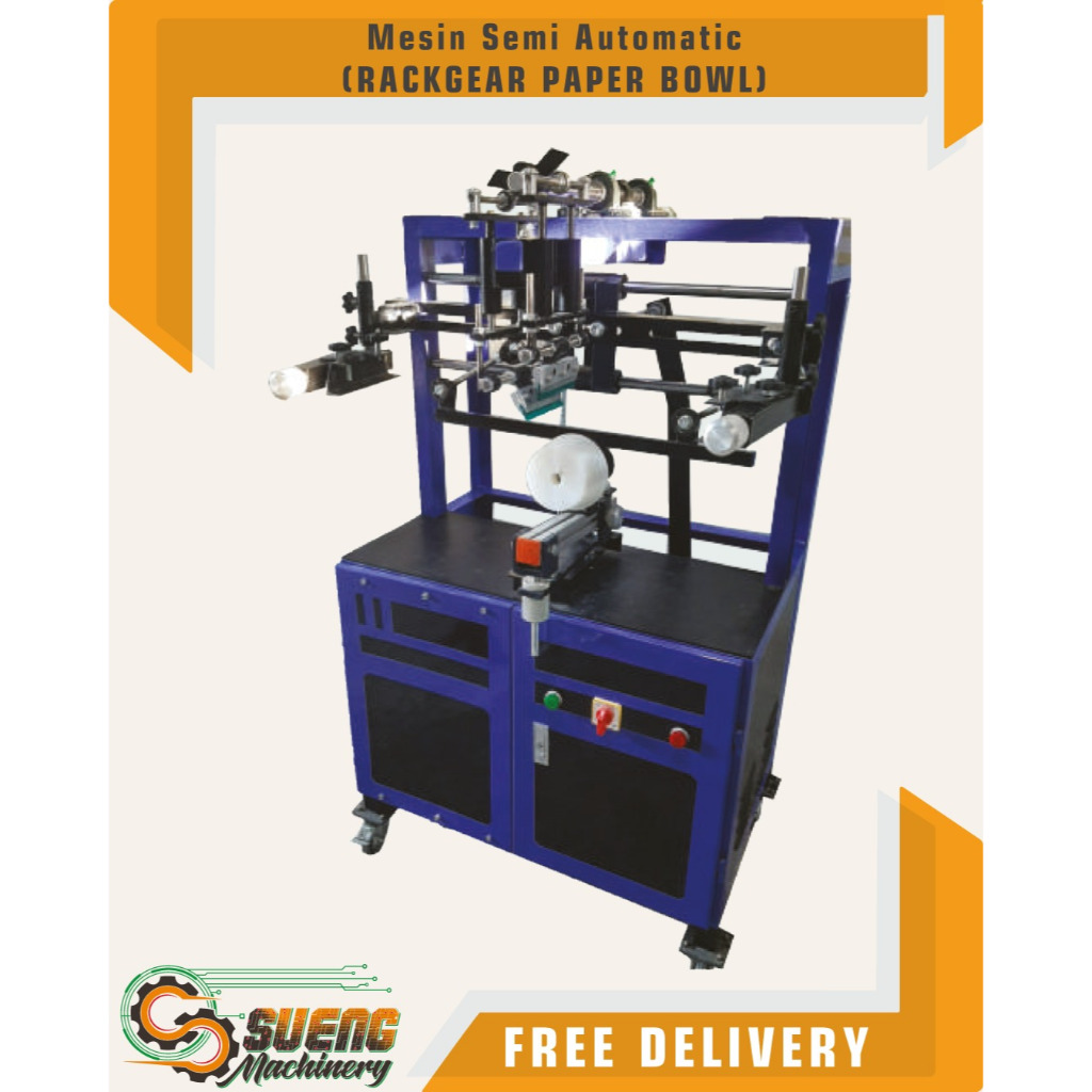 Mesin sablon paperbowl semi otomatis - Mesin sablon gelas, paper bowl