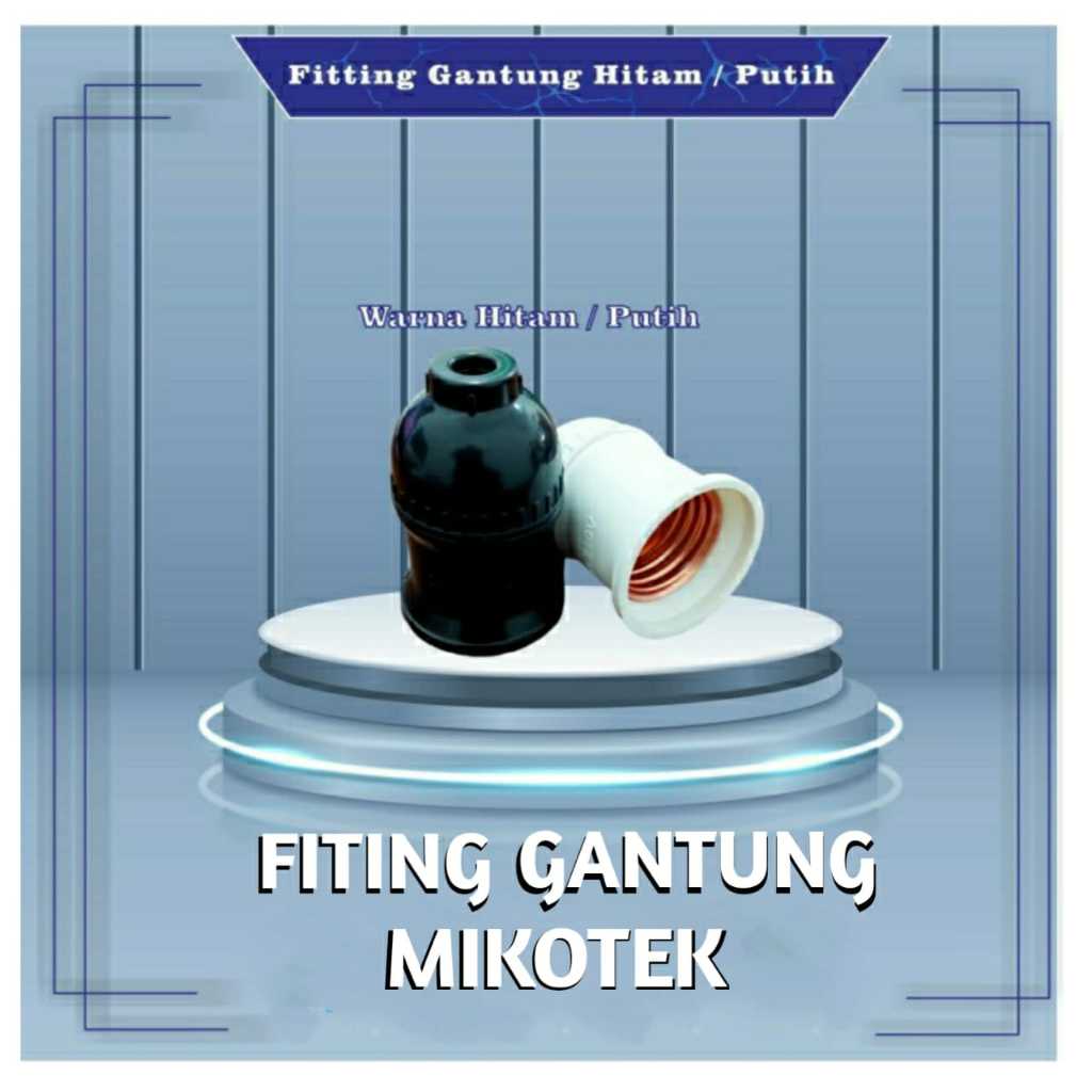 Mikotek Fiting Fitting Fittingan Gantung Hitam / Putih Pin Kuningan Grosir Murah