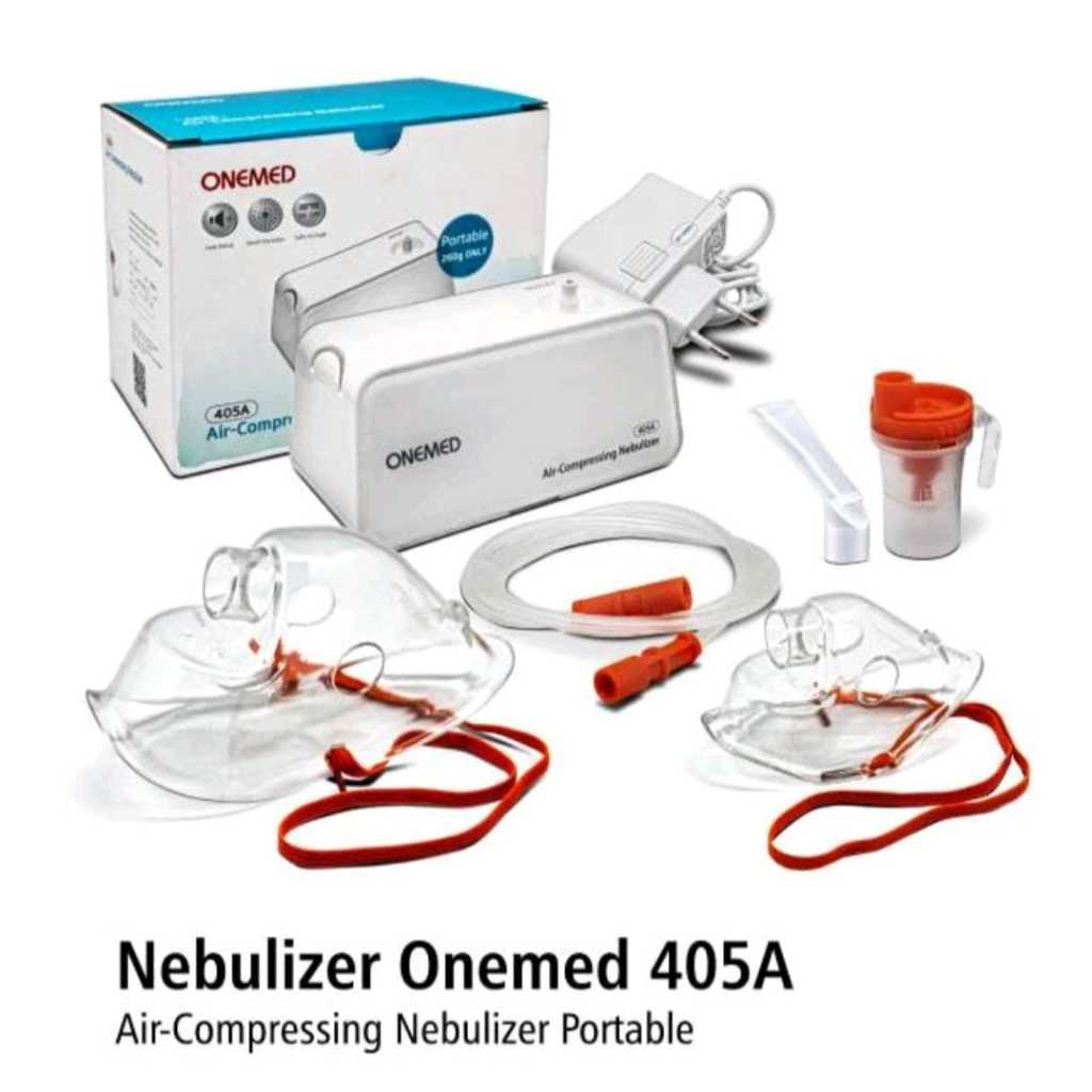 Nebulizer Onemed 405A Compressor Nebulizer Portabel Alat Terapi Pernafasan Onemed