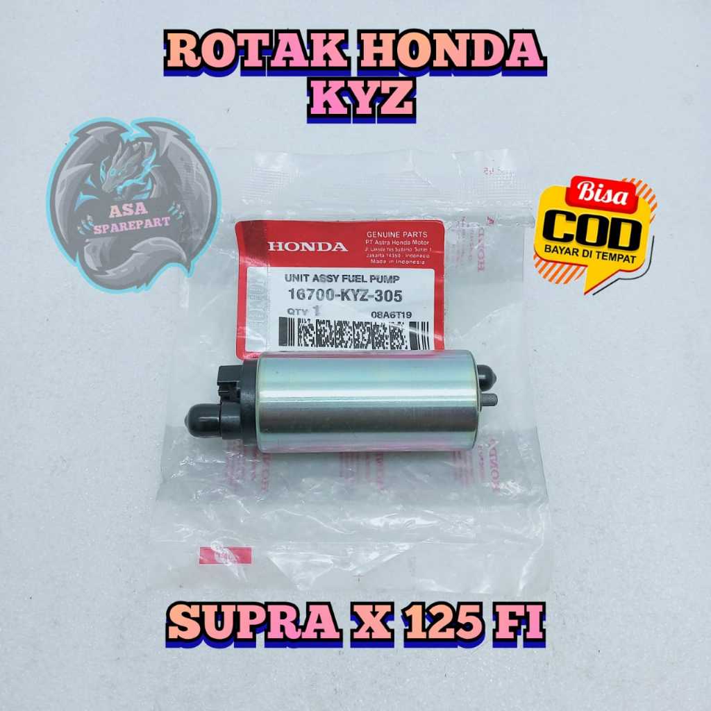 ROTAK KYZ ASLI ORIGINAL HONDA UNTUK MOTOR SUPRA X 125 FI INJEKSI LAMA / SUPRA 125 HELM IN ROTAX FUEL