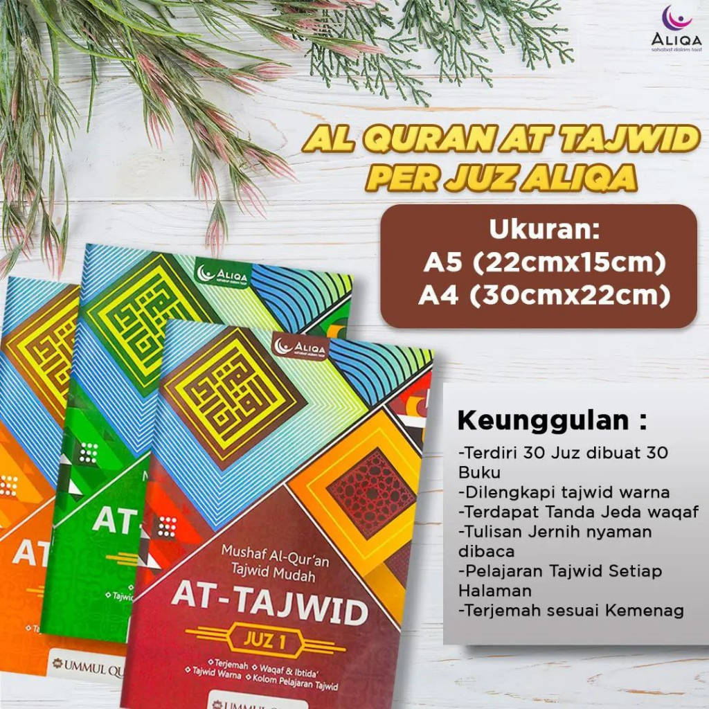 Al Qur'an Perjuz Jumbo - Al Quran At Tajwid Perjuz Ukuran A4 Isi 30 Juz (SC) Pouch