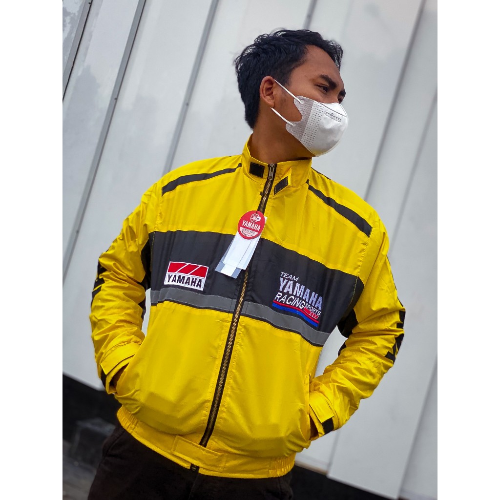 JAKET TEAM YAMAHA ALPEN KUNING YELLOW VINTAGE 2TAK 2 STROKE ORIGINAL SBRACINGID
