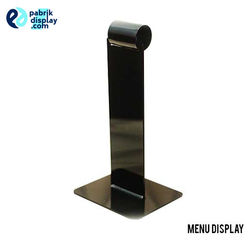 Akrilik display menu makanan | Display menu Hitam
