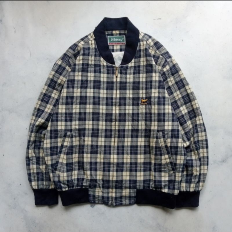 Jaket Bomber Tartan Wolsey Second not nike