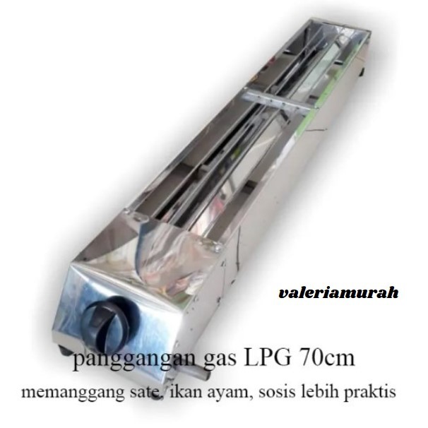 Kompor pemanggang//kompor gas panggangan sate gas 70cm stainles