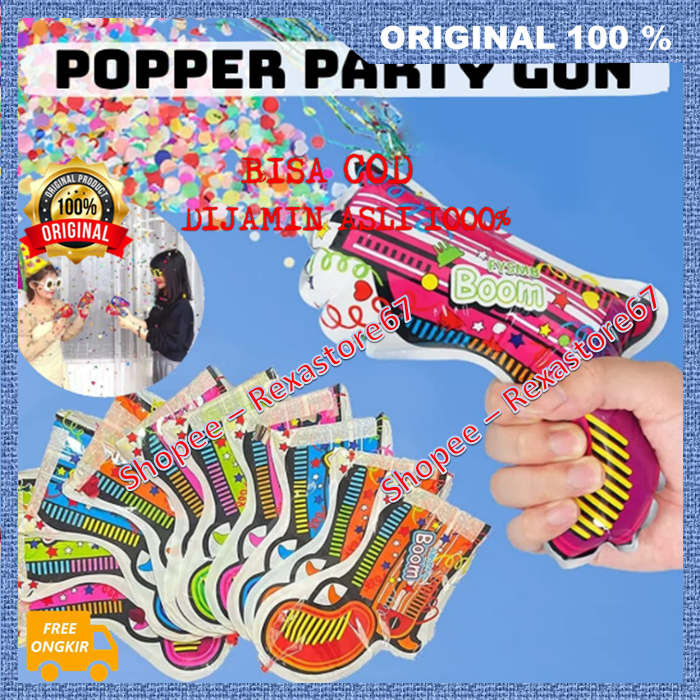 BELI 1 DAPAT 10 Fireworks Pistol Kembang Api Mainan Tiup Pistol Semprot Petasan Pesta Semburan Kerta