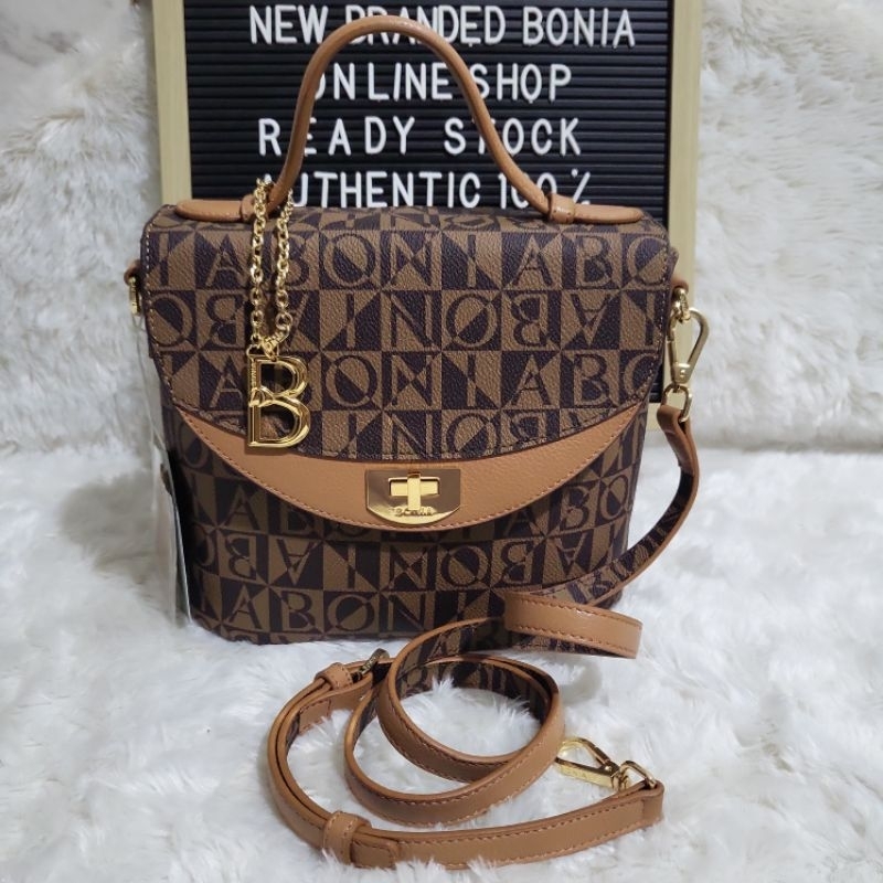 tas bonia original sling bag top handle metis monogram