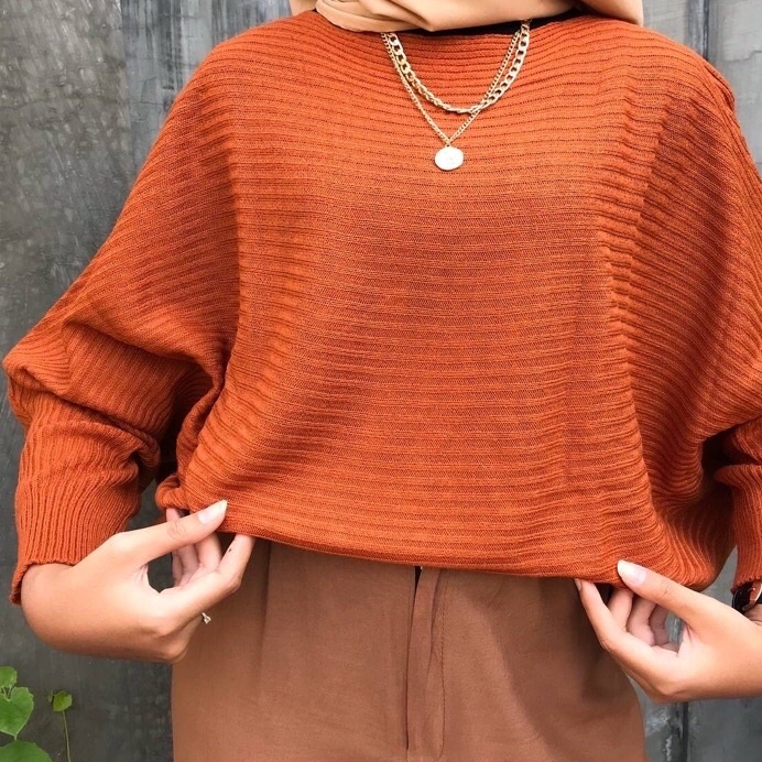 SWEATER RAJUT BATWING /ATASAN WANITA LASPERAL BATWING