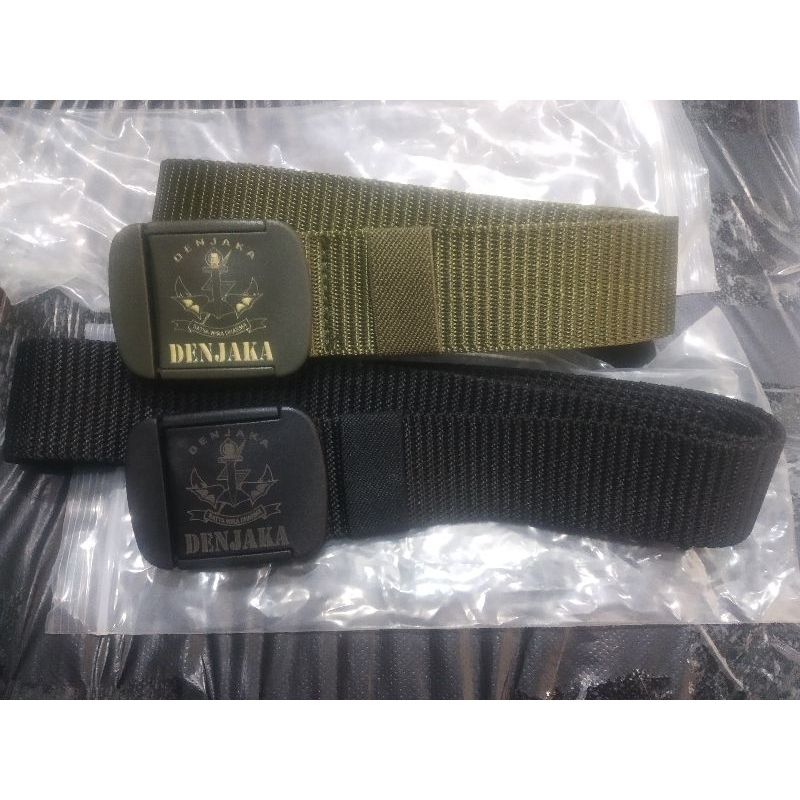Sabuk Gesper TacticaL Laser logo Denjaka