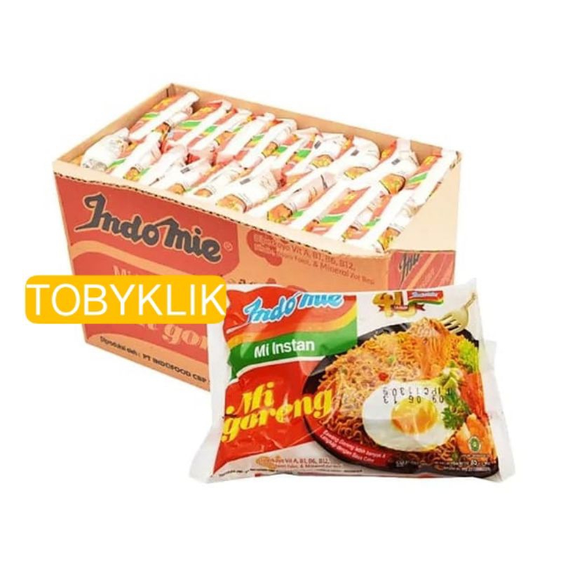 

Indomie Mi Instan Mi Goreng 85gram 1KARTON/ 1DOS