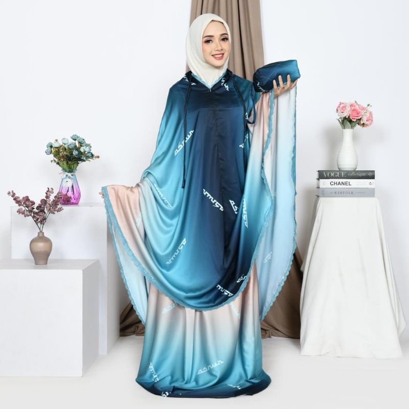 ASNUR JAYA ORIGINAL/MUKENAH/SILK/HIGH QUALITY/PREMIUM/PRINTING