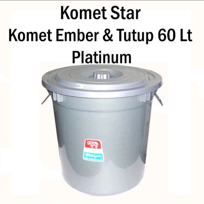 Ember Besar dengan Tutup 60 Lt Platinum Komet