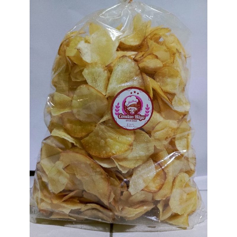 

Keripik ubi/singkong Original, dengan penyedap terpisah, tanpa bahan pengawet, pastinya lebih sehat ,renyah ,gurih dan nikmat Kering Snack Food Makanan