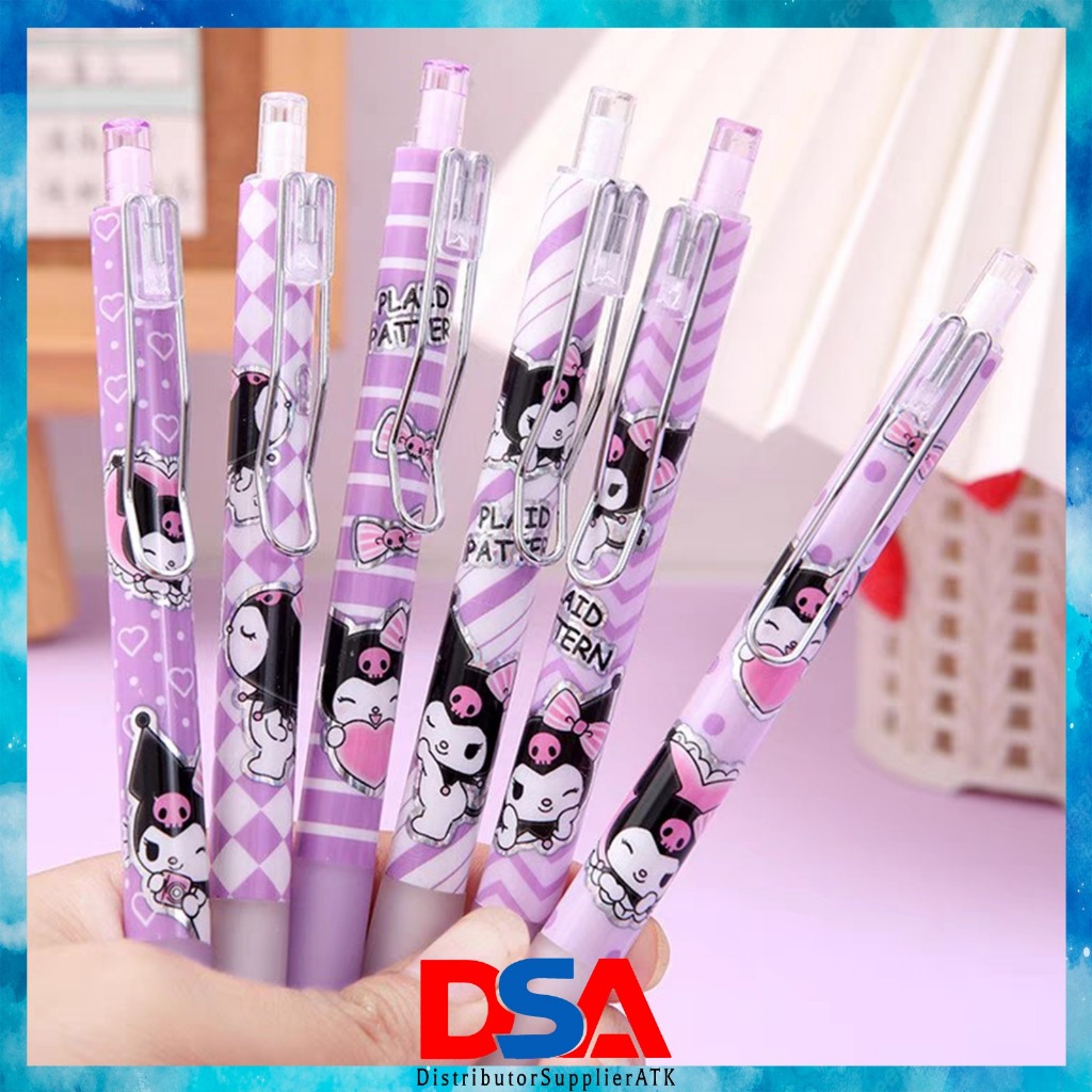 

PULPEN GEL 0,5 SANRIO KUROMI/PULPEN CETEK/PULPEN KARAKTER LUCU/PULPEN GEL 0,5 AKRILIK PREMIUM