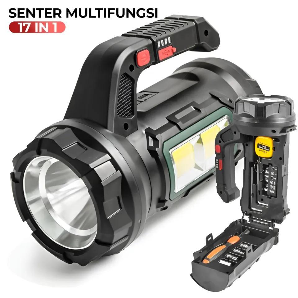 DL-119 senter tangan jumbo  senter multifungsi 17 in 1 SENTER MULTIFUNGSI