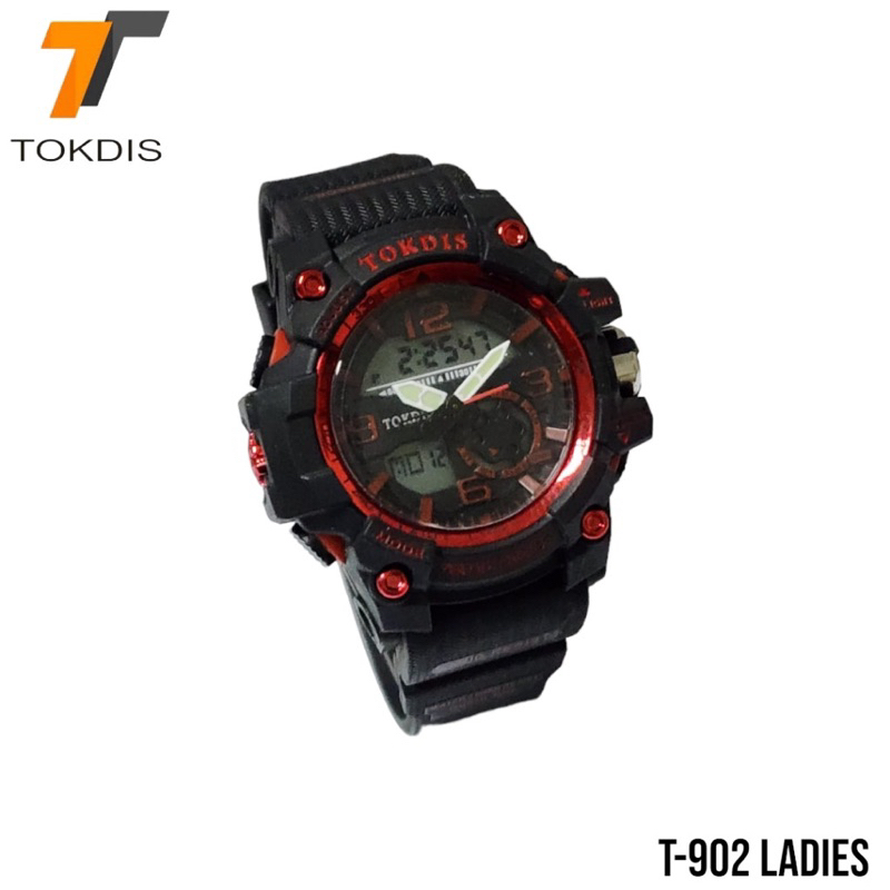 JAM TANGAN PRIA TOKDIS T902 DOUBLE TIME WATER RESISTANT