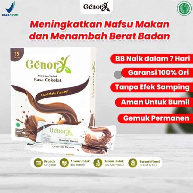 

Genory Susu Penambah Berat Badan Rasa Coklat BPOM Approved