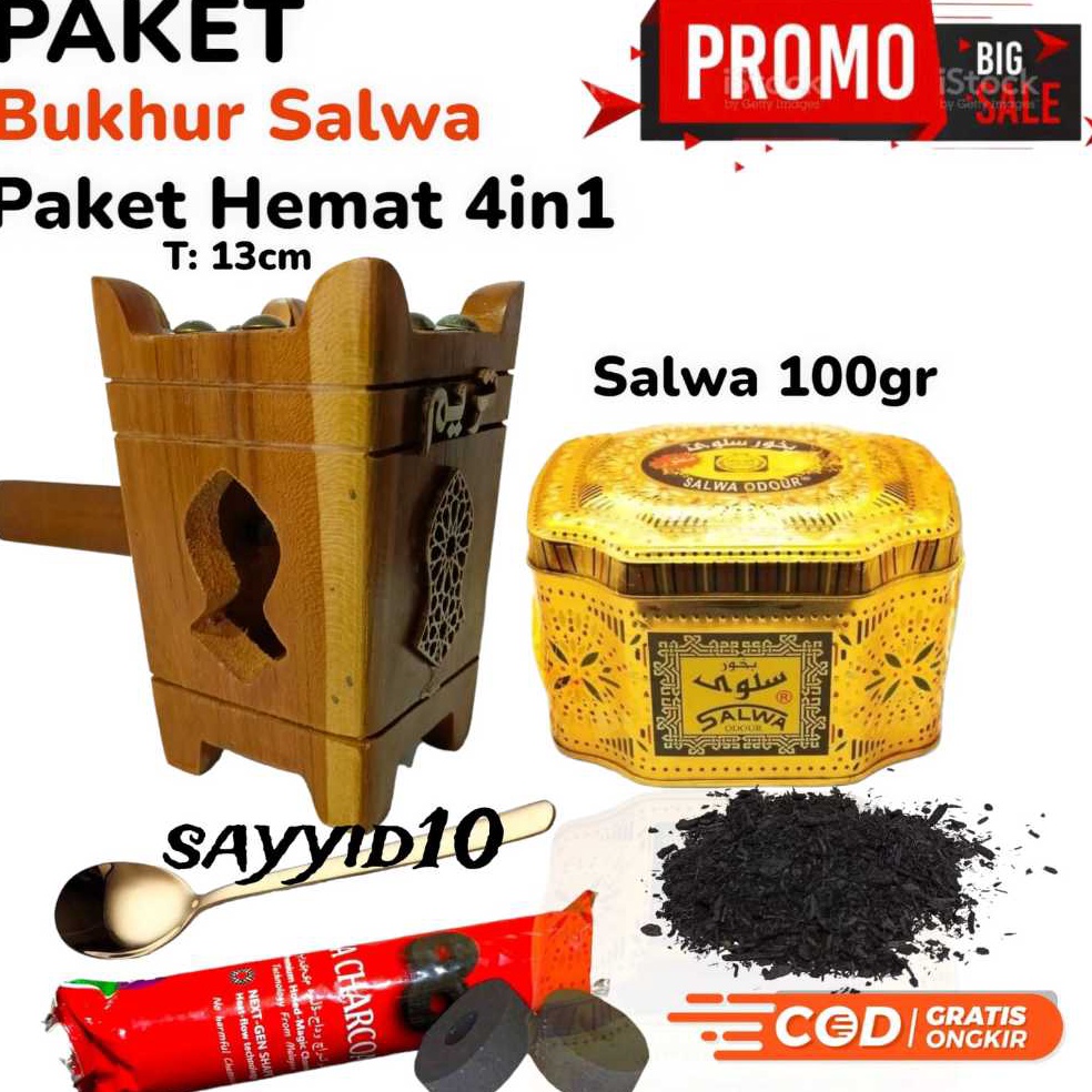 Terbaru dan terlaris PAKET HEMAT BUKHUR SALWA MABKHARA TARIM ARENG MAGIC BUHUR BAKHOOR DUPA ARAB SUR