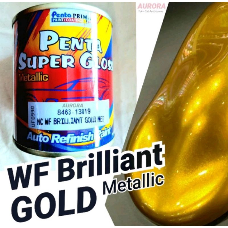 Cat Penta Super Gloss WF Brilian Gold Met 8463-13019 Kuning Emas Metalik