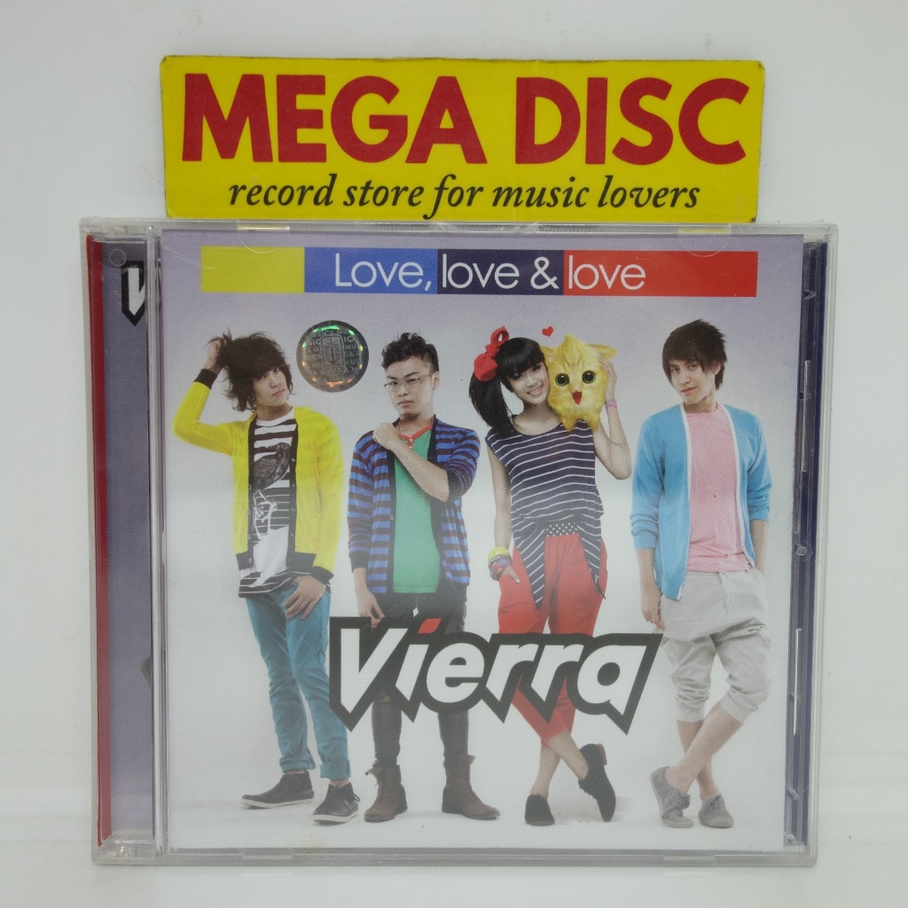 CD Vierra - Love, Love & Love Album Audio Musik Indonesia