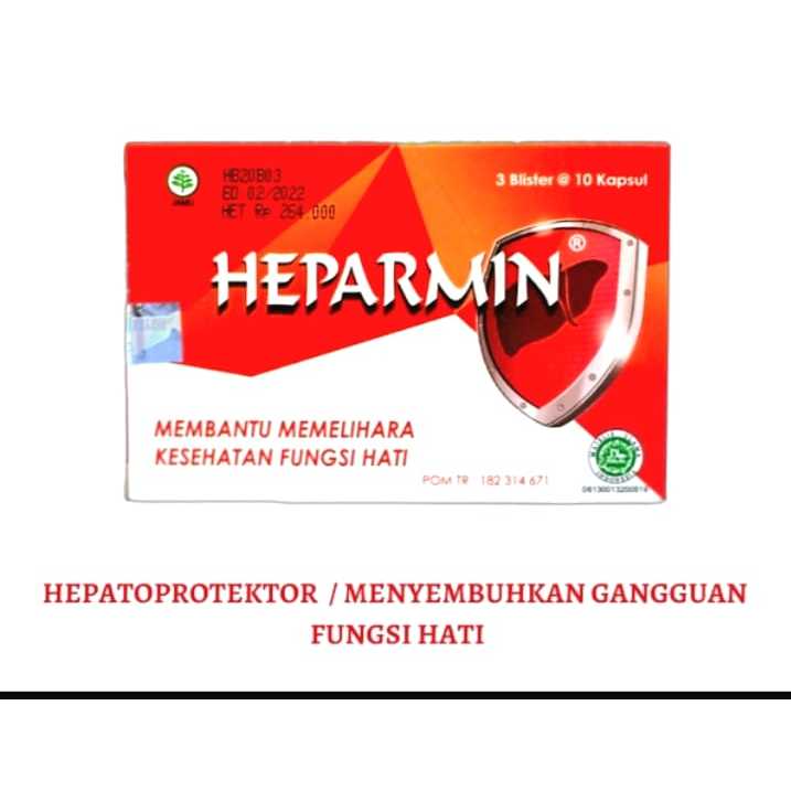 HeparminHeparmin 30 kapsul -  membantu proses penyembuhan penyakit hati.