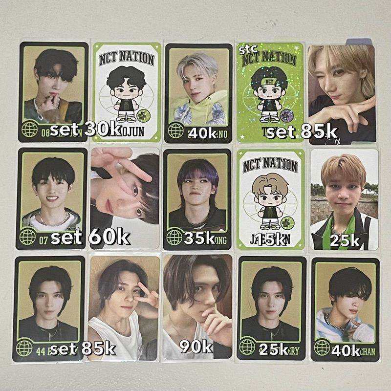 [ready ina] trading card nct nation taeil taeyong ten jaehyun winwin xiaojun hendery jeno haechan tc