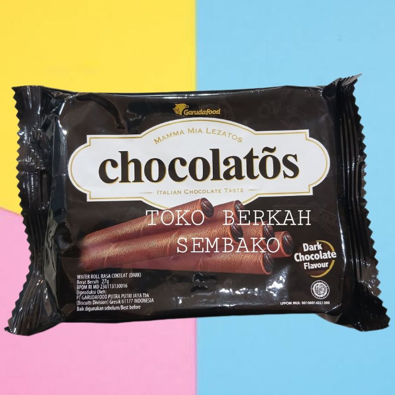 

CHOCOLATOS Wafer Dark Chocolate/Cokelat 27gr -1 BUNGKUS