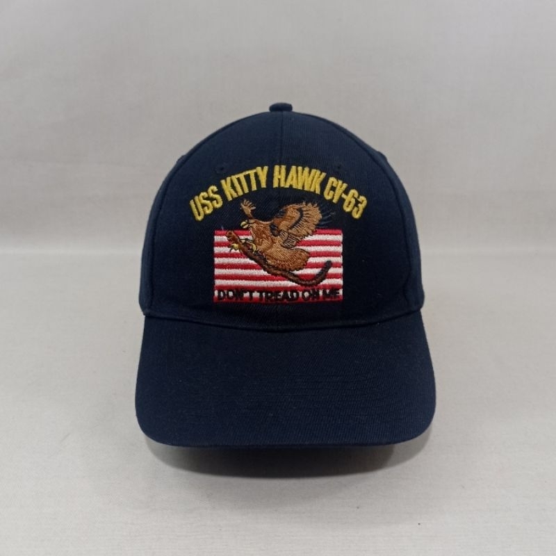 Topi Cap US Navy USS Kitty Hawk Second Original